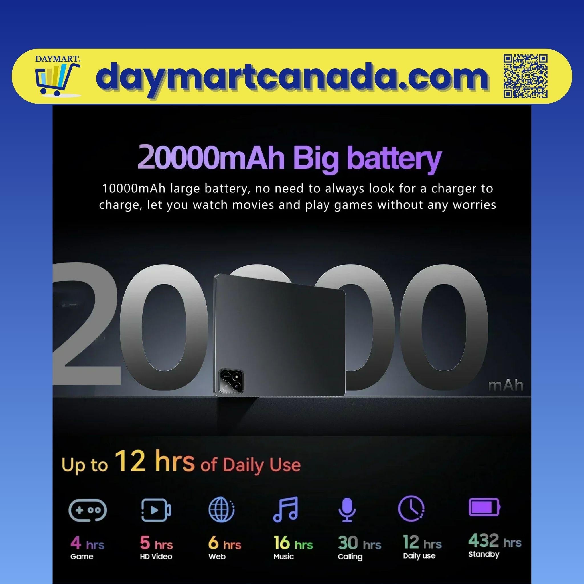 Close-up of 11-inch 4K display on Android 14 Pad 7S Pro Tablet showing vibrant colors and screen clarity