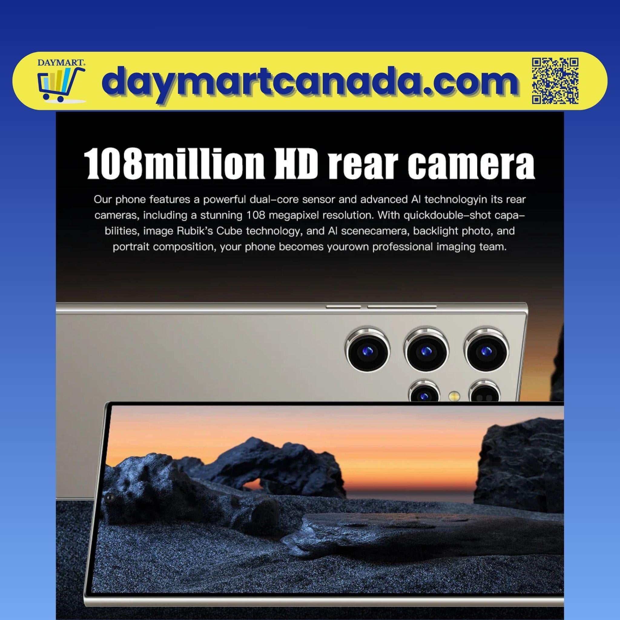HOT S26 Ultra smartphone highlighting powerful 7800mAh long-lasting battery