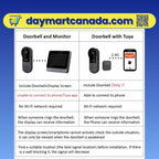 Night vision view of Tuya Smart Video Doorbell highlighting clear visibility in low-light conditions