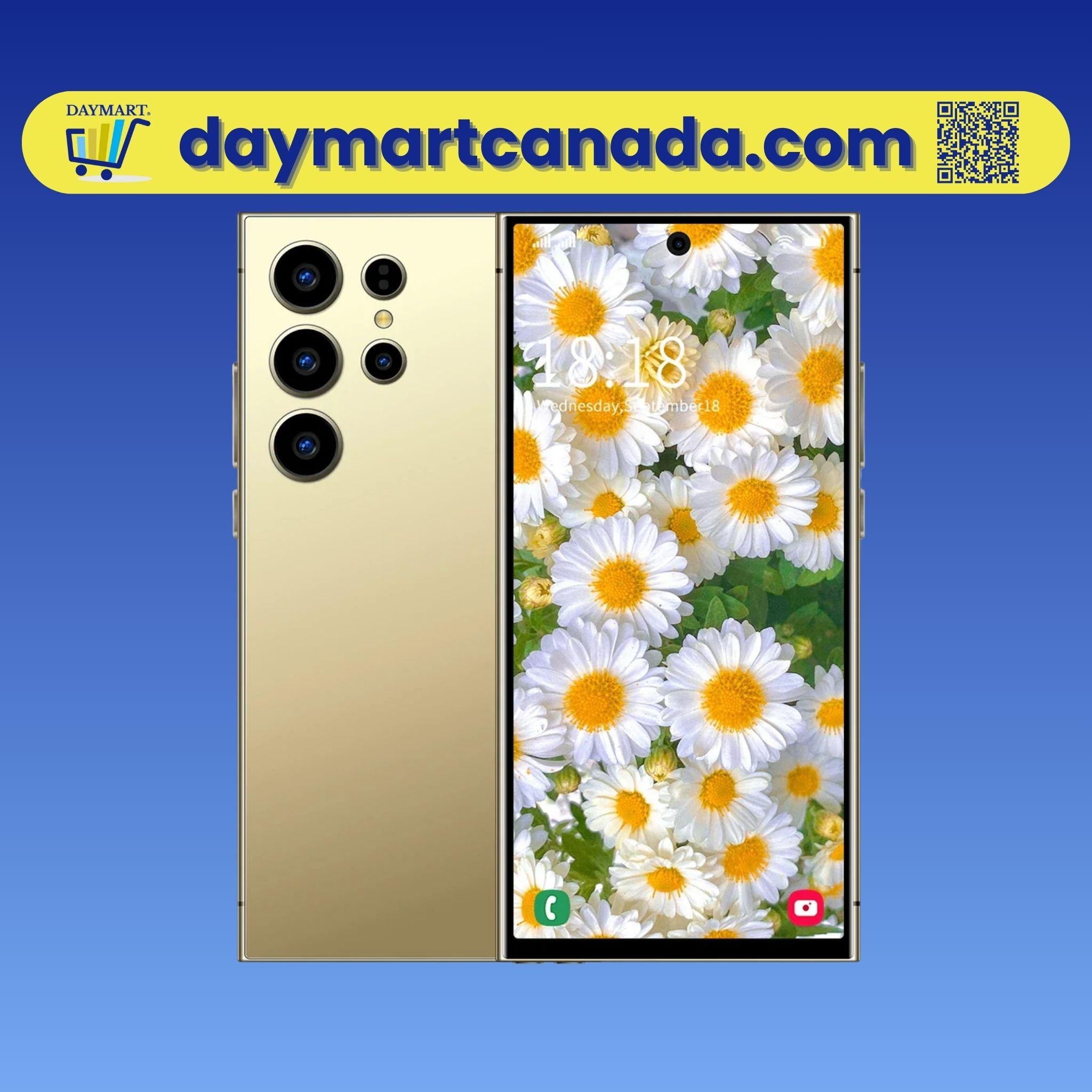 S25 Ultra Smartphone in Gold color with luxurious finish