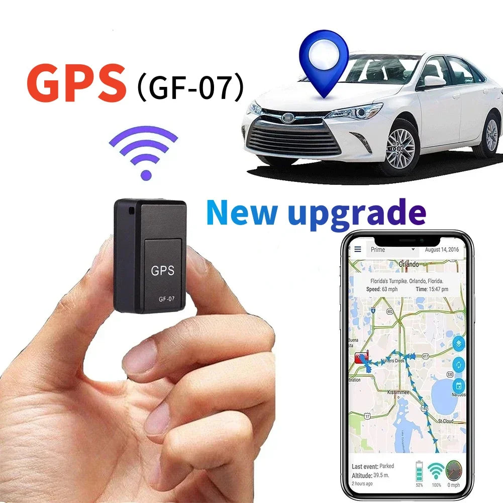 GF07 Mini Magnetic Car Tracker GPS Real time Tracking and Positioning Device Tracker Real time Vehicle Locator Pet Tracker 2025