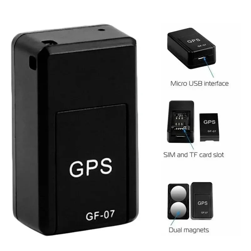 GF07 Mini Magnetic Car Tracker GPS Real time Tracking and Positioning Device Tracker Real time Vehicle Locator Pet Tracker 2025