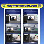 Tuya Smart Video Doorbell in use showing visitor detection and two-way audio communication